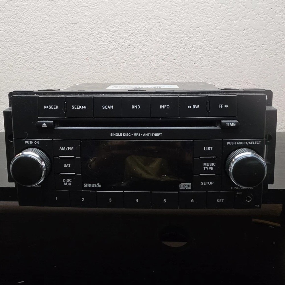 Jeep Dodge Chrysler OEM Radio CD MP3 Sirius Aux P68252823AD RES 2007-2017